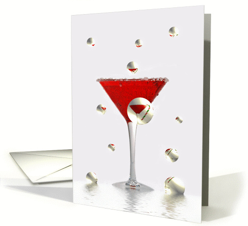 Christmas from our house to yours-drink with bubbles card (324243)