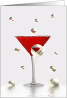 Christmas from our house to yours-drink with bubbles card