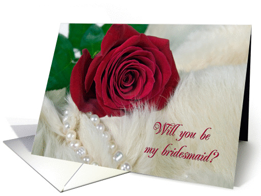 Bridesmaid request for Christmas wedding-red rose and... (481556)