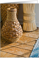 Wicker Welcome card