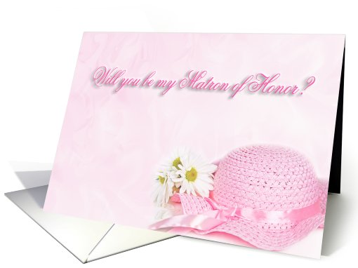 Matron Of Honor Request card (584776)