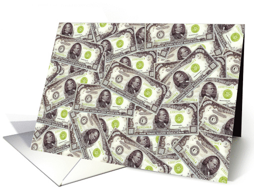 Birthday Thousands Of Dollars Background card (589084)