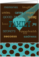 Family Ties card