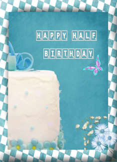 Half Birthday, white...