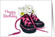 Daisy Bouquet in Sneakers for Daughter’s Birthday card