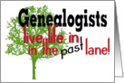 Genealogy, green tree card