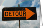 detour sign-double rainbows card