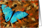 birthday butterfly abstract on grunge card