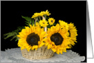 sunflower-get well-bouquet card