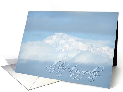 Mt. McKinley snowy mountain peak for sympathy card (710925)