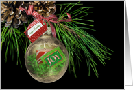 Christmas ornament-joy card