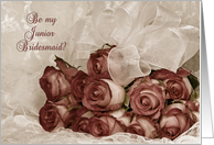 Junior Bridesmaid-rose card