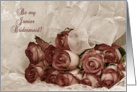 Junior Bridesmaid-rose card