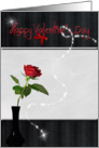 valentine rose card