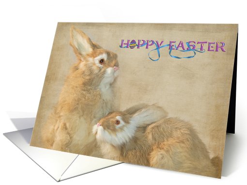 Hoppy Easter bunny card (758369)