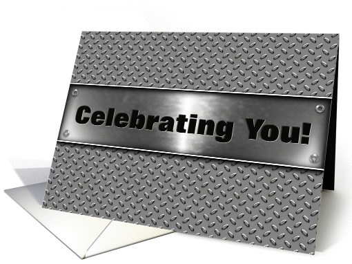 Birthday for man with diamond plating card (781878)