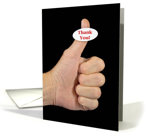 Administrative Professionals Day-thumbs up sticker thank you card