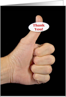 Administrative Professionals Day-thumbs up sticker thank you card