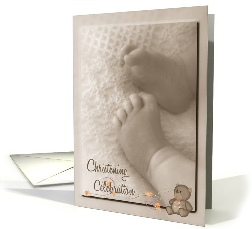 christening-baby-feet-teddy bear-invite card (795352)