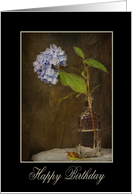 birthday-hydrangea-vintage card