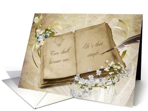 wedding-vintage-flower-book card (811434)