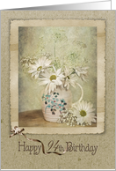 94th birthday-daisy-bouquet-vintage card