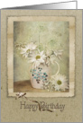 birthday-daisy-bouquet-vintage card