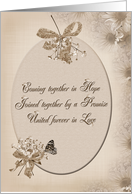 wedding-daisy-invitation-sepia card