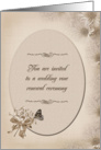 wedding vow renewal-daisy-sepia-romance card