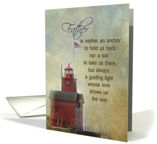 Red Lighthouse for nautical birthday card (823939)