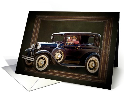 car,vintage card (827142)