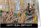 63rd birthday-bear-humor-boat card