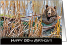 99th birthday-bear-humor-boat card