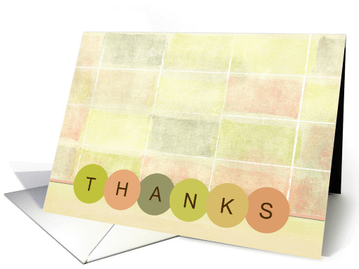 Thank You for gift-retro design on tiled background card (833151)