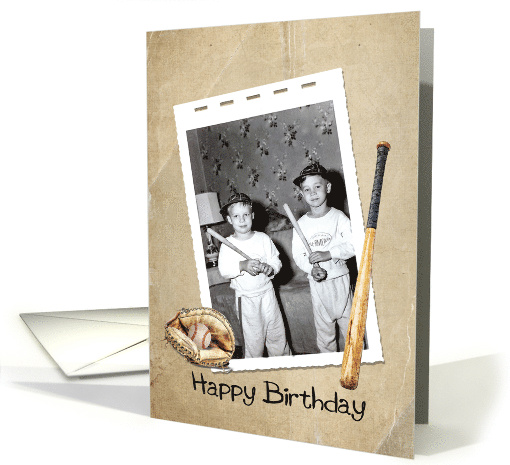 Brother's Birthday With Baseball and Bat card (834051)