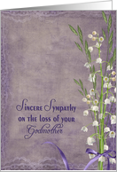 godmother, sympathy, lily of the valley, purple, flower, bouquet card