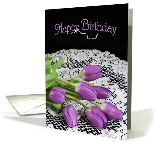 birthday-tulip-purple card (845575)