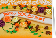 90th birthday cake card