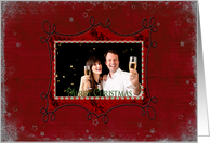 Christmas, photo card, snowflake,holiday card