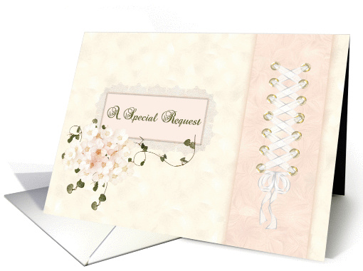 special request, bridesmaid, wedding, bouquet card (888946)