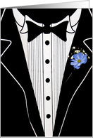 Best Man request, wedding, attendant, tuxedo, tux card