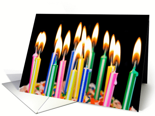 birthday, candle, cake card (901844)