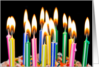 birthday, candle, cake card