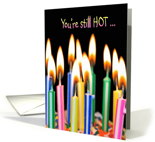 birthday for friend-close up of candles on cake card (902676)