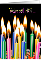 birthday for friend-close up of candles on cake card