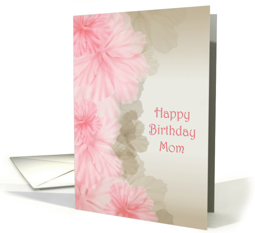 pink floral border for mother's birthday card (913481)
