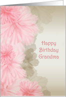 pink floral border for Grandma’s birthday card