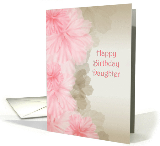 pink floral border for daughter's birthday card (913484)