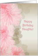 pink floral border for daughter’s birthday card