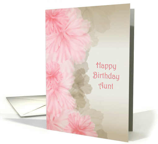 pink floral border for aunt's birthday card (913486)